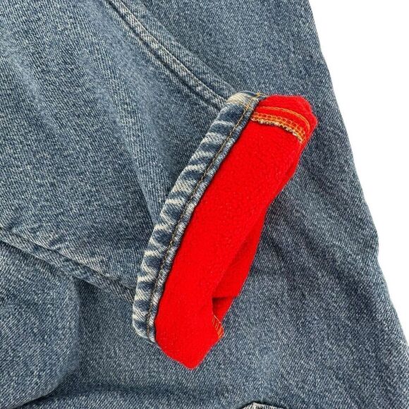 Plow And Hearth Vintage 90s Polartec Fleece Lined Jeans High Rise Size 8 Warm - Picture 4 of 10